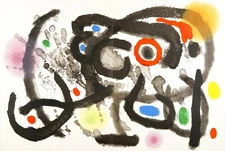 Original 1961 Lithograph "Céramique Murale Pour Harvard" by Joan Miró