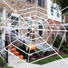 Halloween Spider Web Cobweb Indoor Outdoor Spooky Haunted House Party Decoration