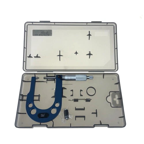 0.3 - 1.7" Disc Brake Deep Throat Micrometer Carbide 0.001" GRAD  3.5" Depth