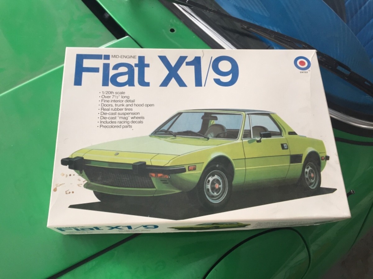 1974 Fiat X1/9 Model Kit by ENTEX NOS never assembled still in box
