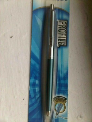Papermate Profile Slim Pen Teal - New In Package, Black Ink Medium Ballpoint