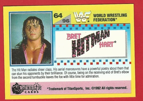 TARJETA COLECCIONABLE - MERLIN - WWF WWORLD WRESTLING FEDERATION DORADA - ¡ELIGE TU TARJETA! - Imagen 115 de 163