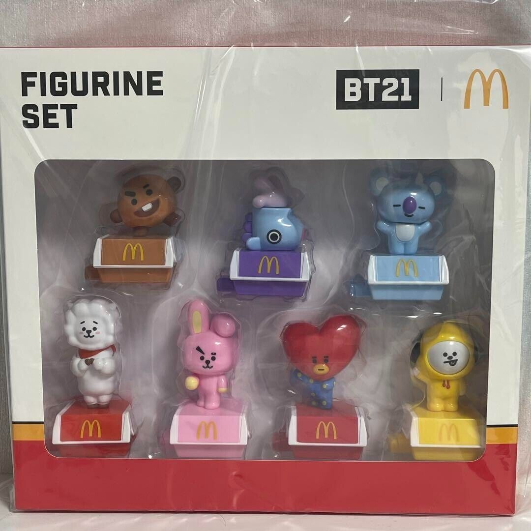BTS BT21 Mcdonalds Figurine Set Collectors Figure Korea BTS BT21 Mcdonalds Figurine Set Collectors Figure Korea