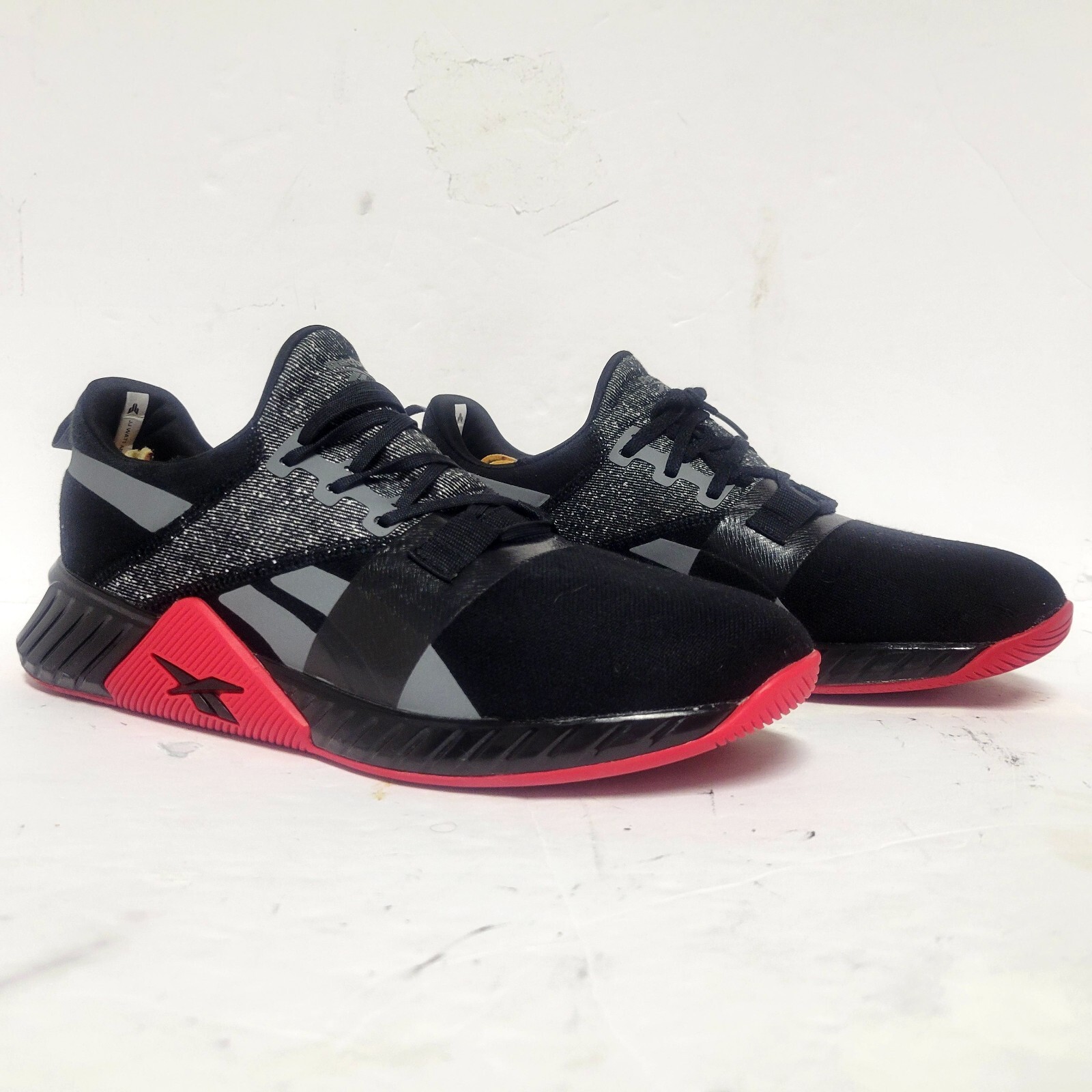 Reebok Flashfilm Train 2 Black Vector Red CrossTrainer Athletic Gym Shoes Sz 11