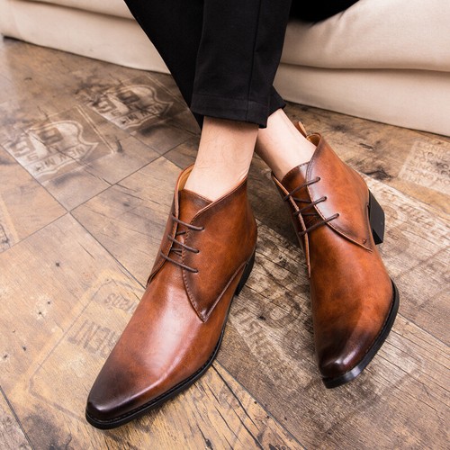 Lace Up Retro Ankle Boot Shoe Formal 