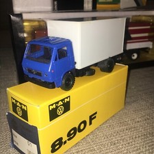 BOXED CONRAD 1:50 3137 MAN VW 8.90F KOFFER TRUCK BLUE 1.50 MINT BOXED