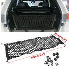 Trunk CARGO NET Car Nylon Elastic Mesh Organizer Truck SUV Universal 4 Hook Rear