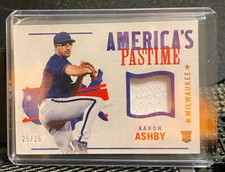 Aaron Ashby RC 2022 Chronicles America's Pastime Gold Jersey #25/25 - Brewers