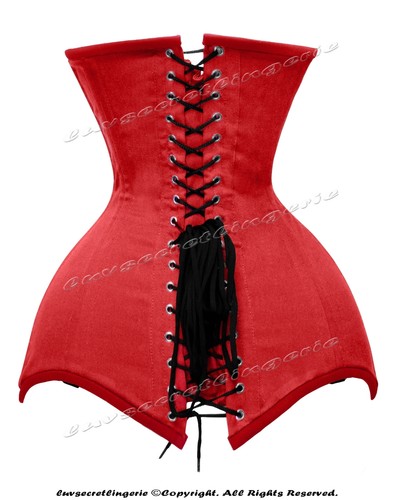 Heavy Duty 26 Double Steel Boned Waist Training Cotton Underbust Corset #8715-OT - Picture 43 of 50