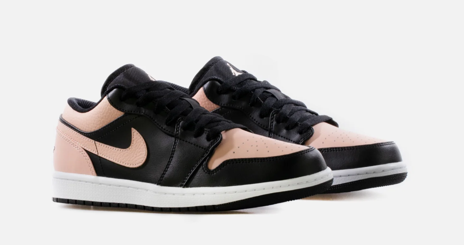 Nike Air Jordan 1 Low Crimson Tint Pink Black 553558 553560 034 GS