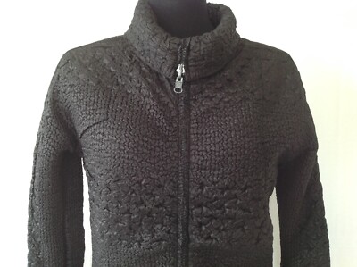 Veste Femme Gaufrée - Taille 40 - Noir - Polyester Elasthane - Occasion Très Bon état