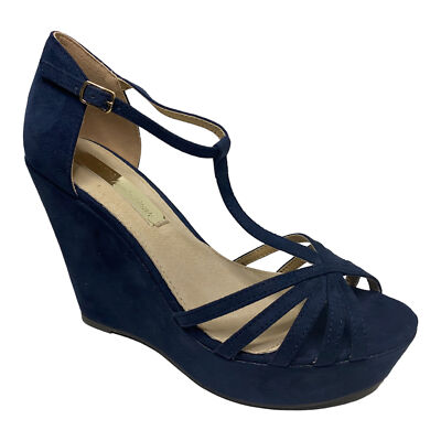Sandali Zeppa Donna Sandalo Blu Zeppa SCARPE SANDALO SANDALI ZEPPA