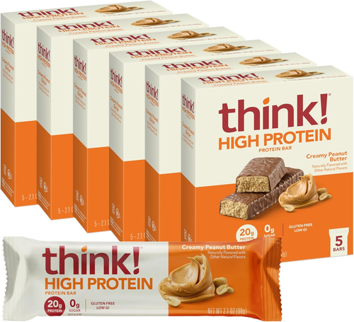 Think! Protein Bars, High Protein Snacks, Gluten Free, Kosher Friendly, Creamy P - Picture 11 of 12