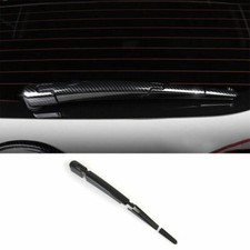 For Kia Seltos 2020-2025 Carbon Fiber Tail Rear Windscreen Wipers Arm Cover Trim