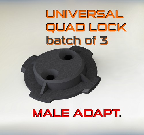 Lot De 3 Adaptateurs Universels Quad Lock Mâle (seligarmor) Pour PS4 / Livebox