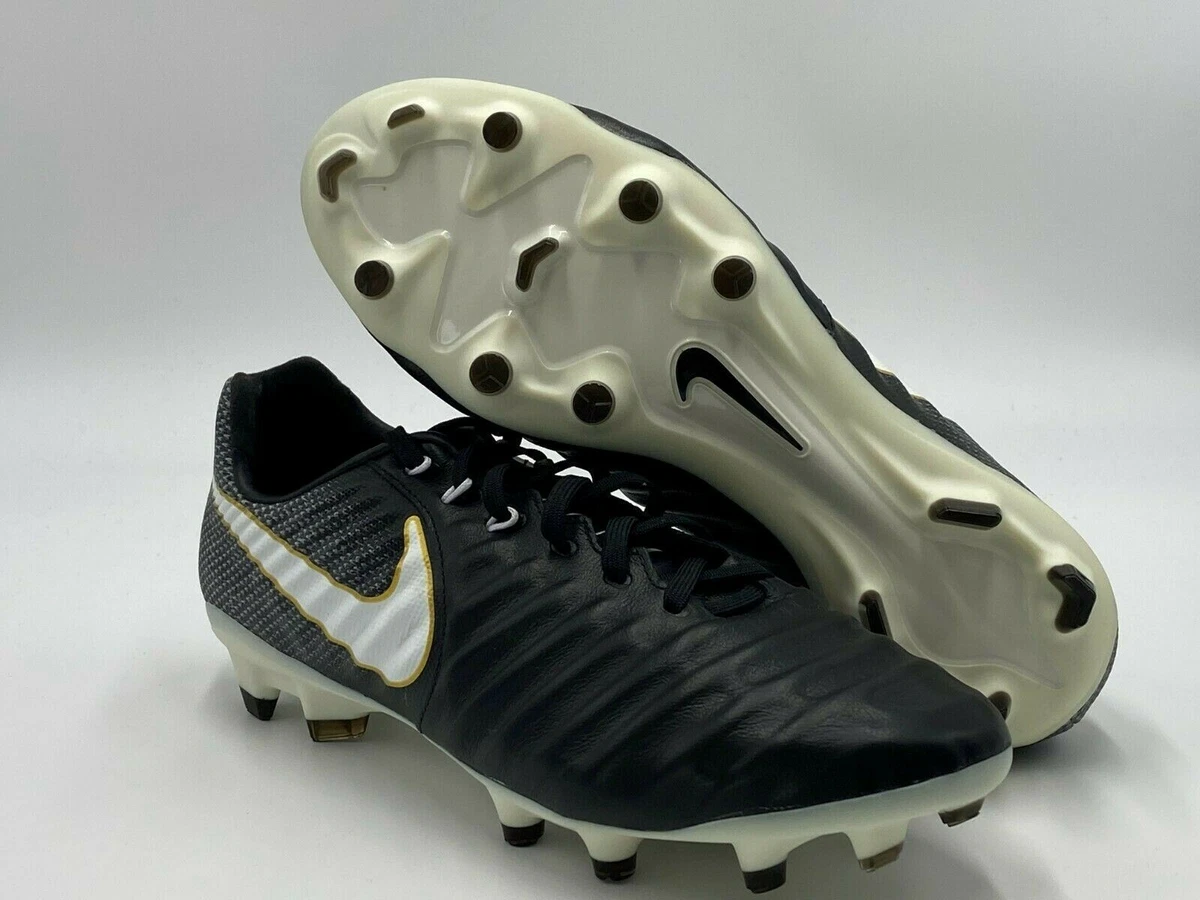 Nike Tiempo Legacy III FG Cleats Black/White Kangaroo Leather 897748 6.5 | eBay