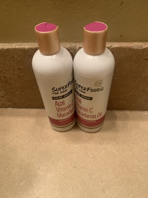 Pure SuperFoods Color  Shield shampoo & Conditioner Acai Vitamin Macadamia Oil