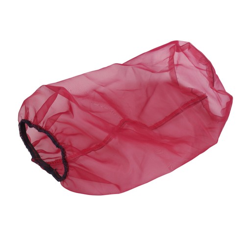 Red New Flow Cylindrical Inflow Air Filter Guard Dust Cover Cloth Long Style - Picture 3 of 6