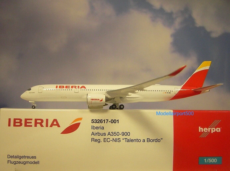 Herpa Wings 1:500  Airbus A350-900  Iberia  532617-001 Modellairport500