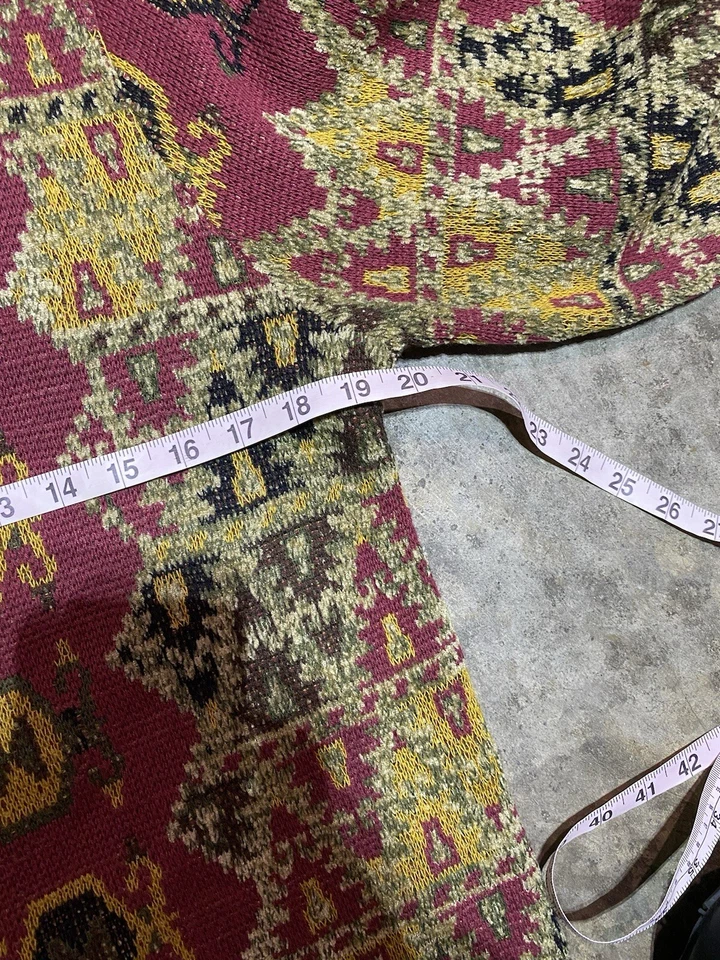 Cárdigan boho vintage suave envolvente tapiz largo arte para usar. Talla S. Foto 4 de 4