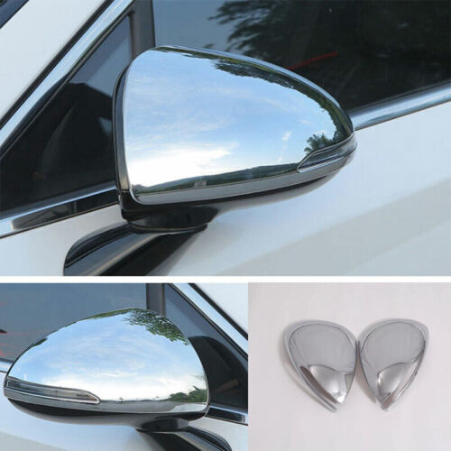 For Hyundai Sonata 2020-2023 Chrome ABS Side Door Rearview Mirror Cover Trim Cap