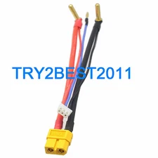 Balance lipo charge cable/lead - XT60 Female to 4mm & 2mm banana connectors