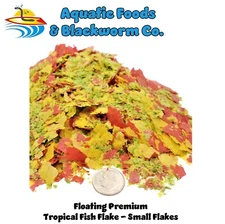 Small Flakes, Tropical Fish Premium Flakes for All Tropical & Pond Fish, Zeigler