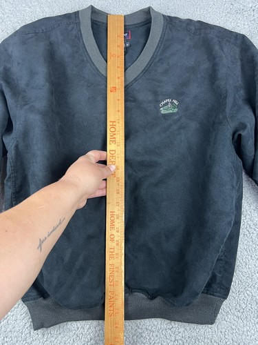 Monterey Club Golf Pullover Giacca Uomo Medium Chapel Hill Ricamato Nero - Foto 6 di 13