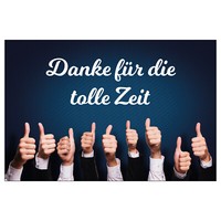 10 Abschiedskarten Klappkarten +10Kuverts Abschied Kollege Kollegin Ruhestand
