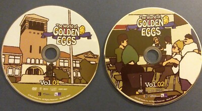 DISCS ONLY - The World Of Golden Eggs Volumes 1& 2 DVD LOT free 