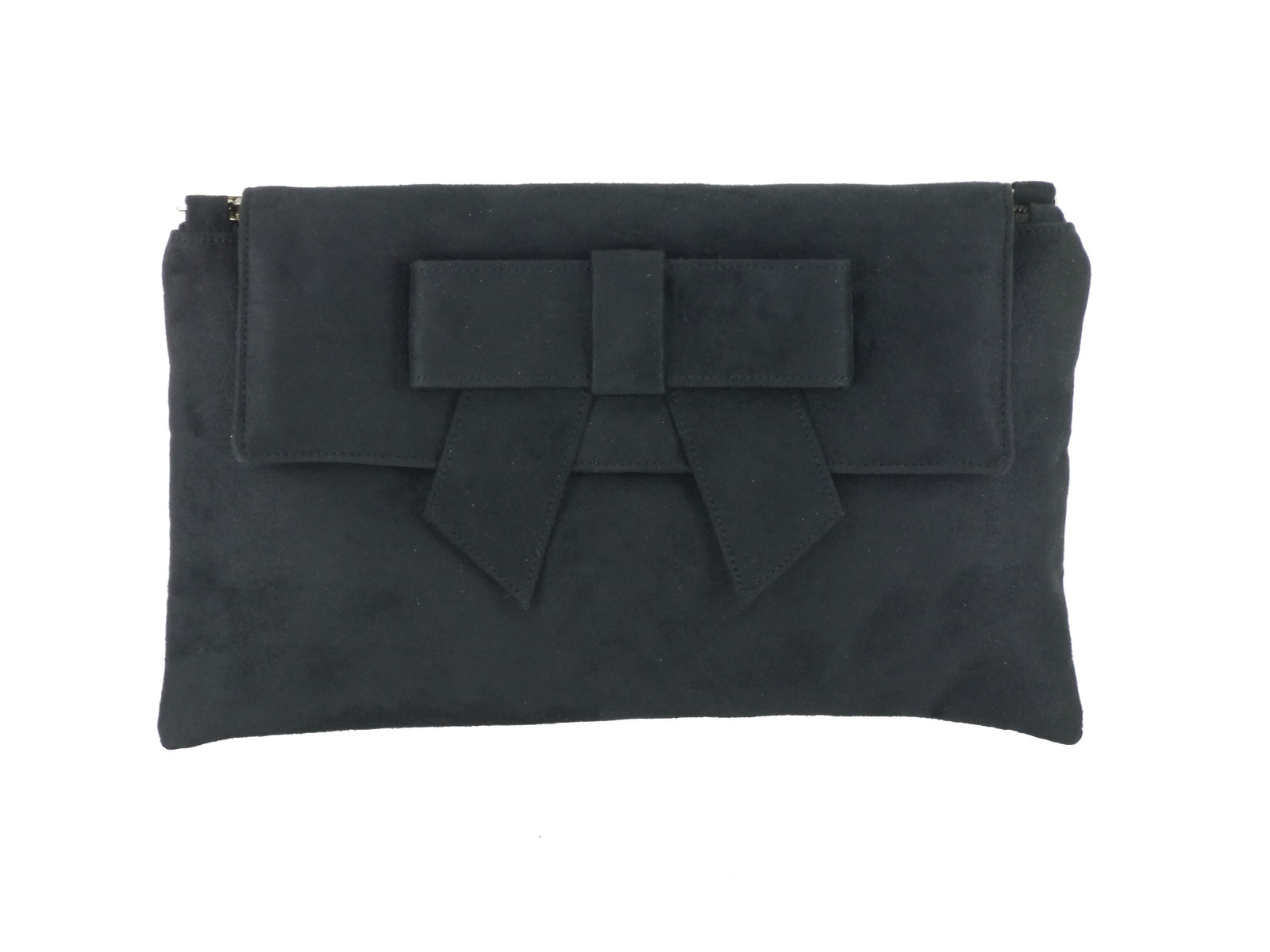 LONI Mujer Embrague Bolso Bandolera Muñequera En Ante Piel Sintética Talla L