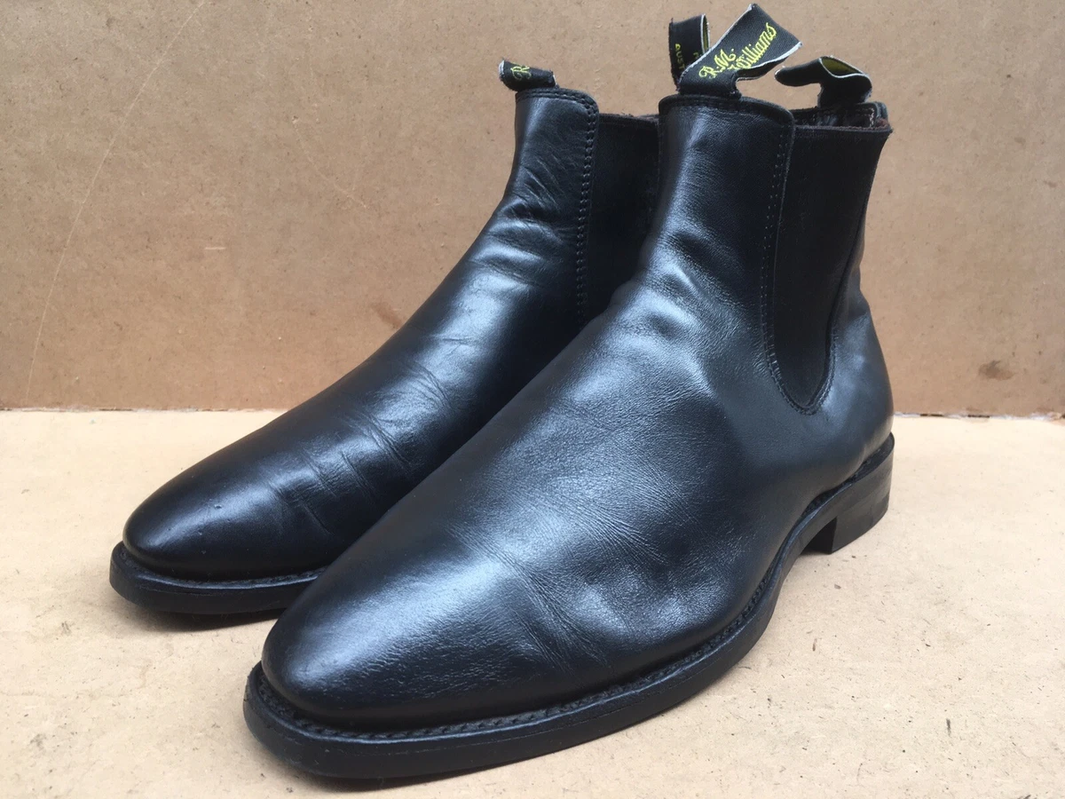 Rm Williams Craftsman Black Men s Boot Size Uk 7.5 G USA 8.5 eBay