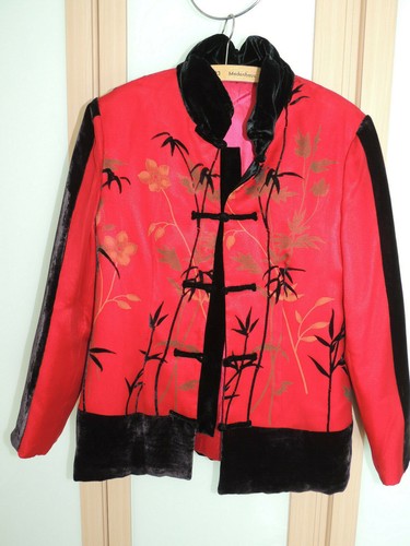 Jacke 70iger Jahre-sehr Leicht und weich-Asiatischer Stil-Designer Outlet-Gr.M/L