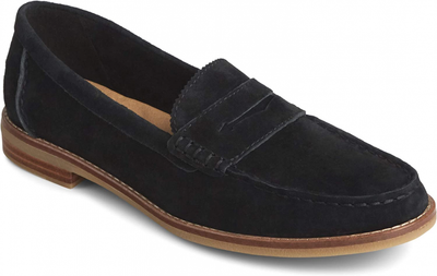 sperry women's seaport penny shag nubuck loafer