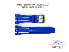 Authentic Invicta I-Force 0837 Blue Silicone 34MM Watch Band