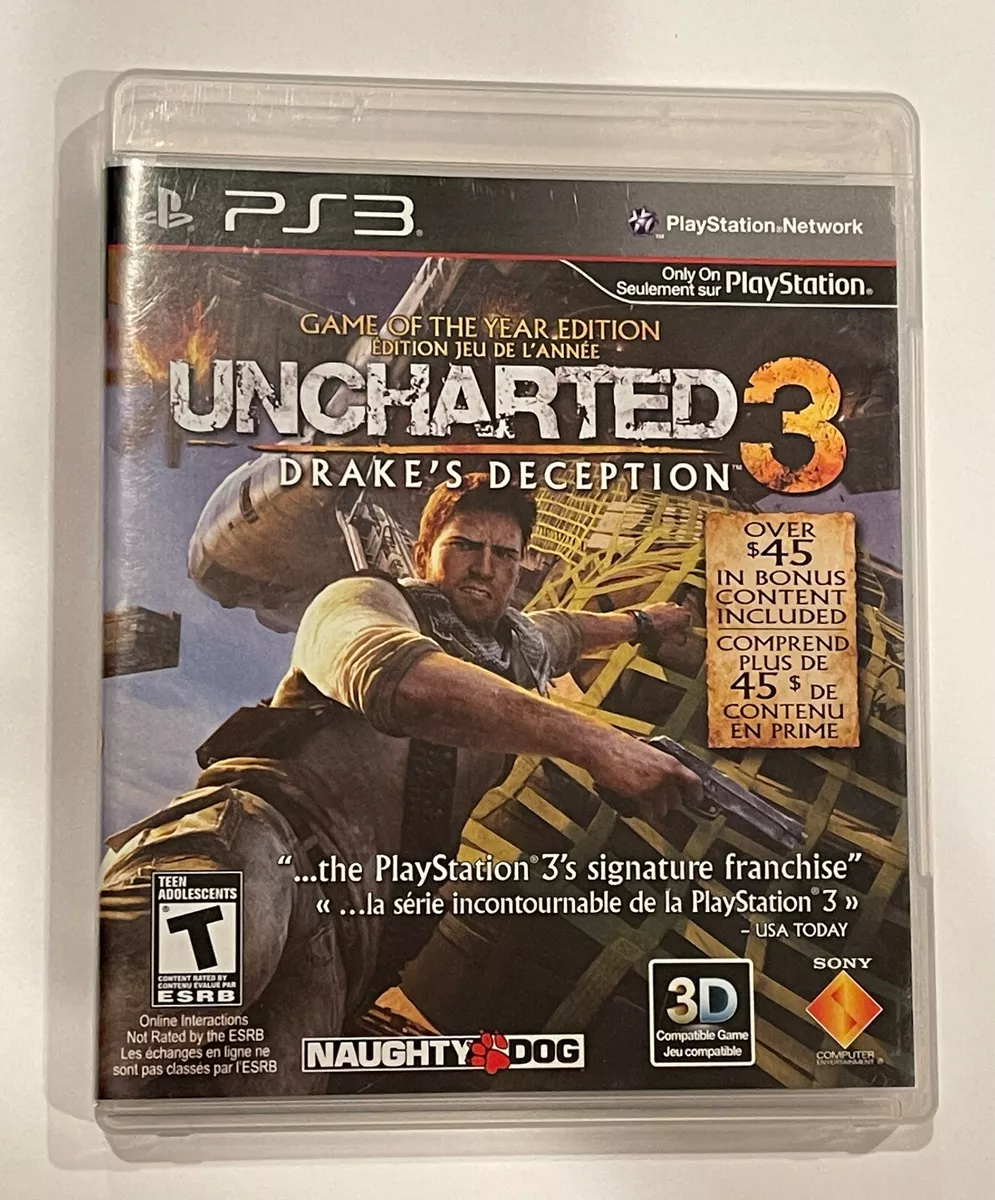 Uncharted 3: Drake's Deception Game of the Year Edition (PS3) Not for Resale