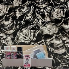 Hydro Dipping Kit-Big Brain Skulls Film, Activator, Paints