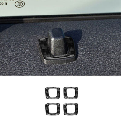 4Pcs Carbon Fiber Door Locker Decorative Cover Trim Sticker For BMW X3 2004-2010