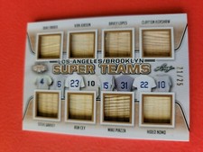 MIKE PIAZZA Snider CLAYTON KERSHAW KIRK GIBSON GARVEY NOMO 8 JERSEY CARD #d21/25