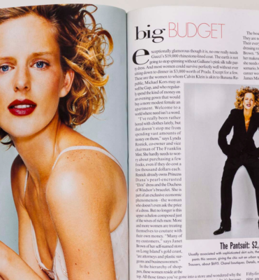 Spice Girls PATSY KENSIT Vogue magazine January 1998 Stella