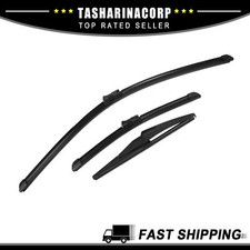 Piece of 3 Front Rear Windshield Wiper Blade Set Fit for Fiat 500X 2014-2023