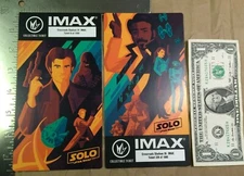 [Lot of 2] Solo Star Wars Regal IMAX Tickets Han Chewie Lando L3 Tom Whalen