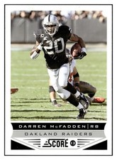 Darren McFadden 2013 Score #154 Oakland Raiders Football Card *308