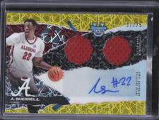 2024-25 Bowman's Best U Aiden Sherrell Prospect Dual Relic Auto Gold /50 Alabama