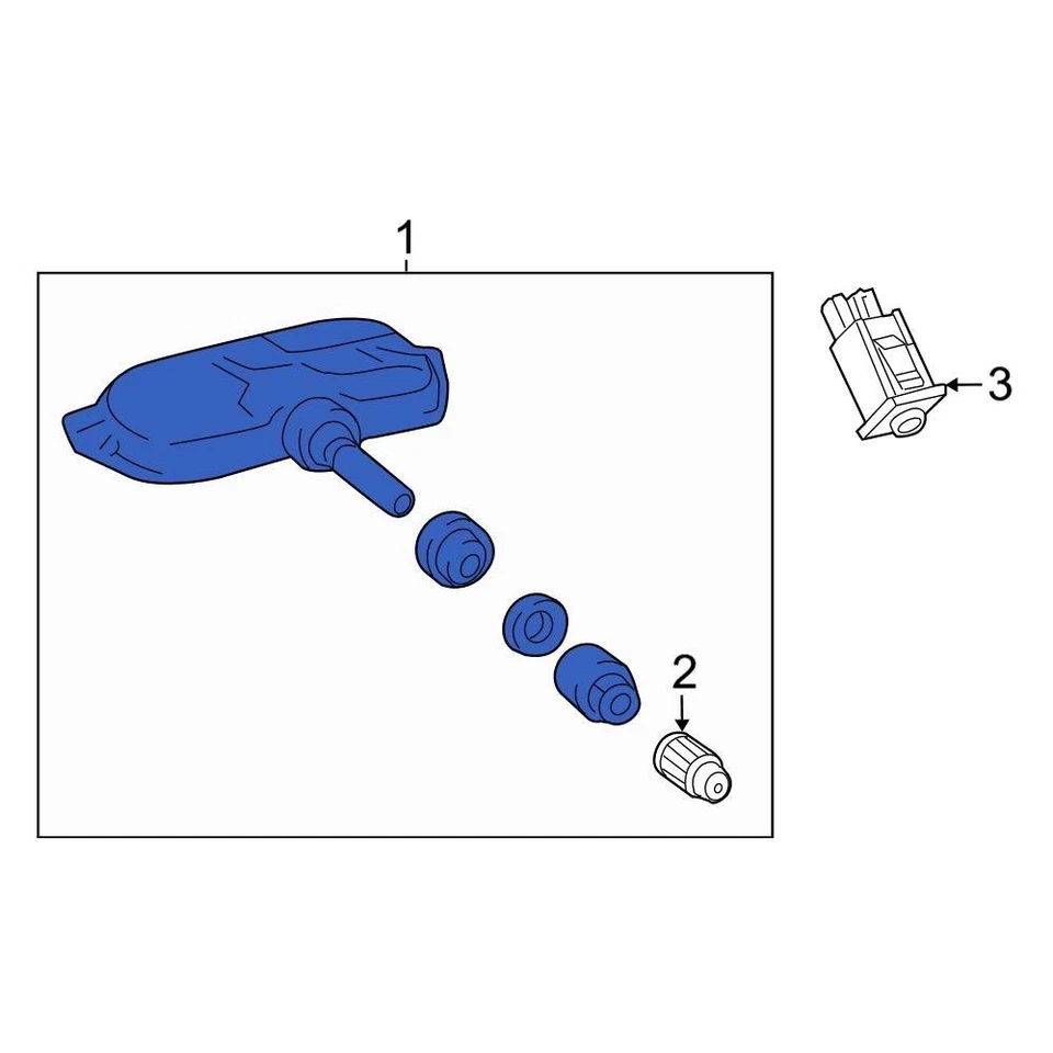 For Toyota RAV4 13-18 Toyota Tire Pressure Monitoring System TPMS Sensor Foto 2 de 4