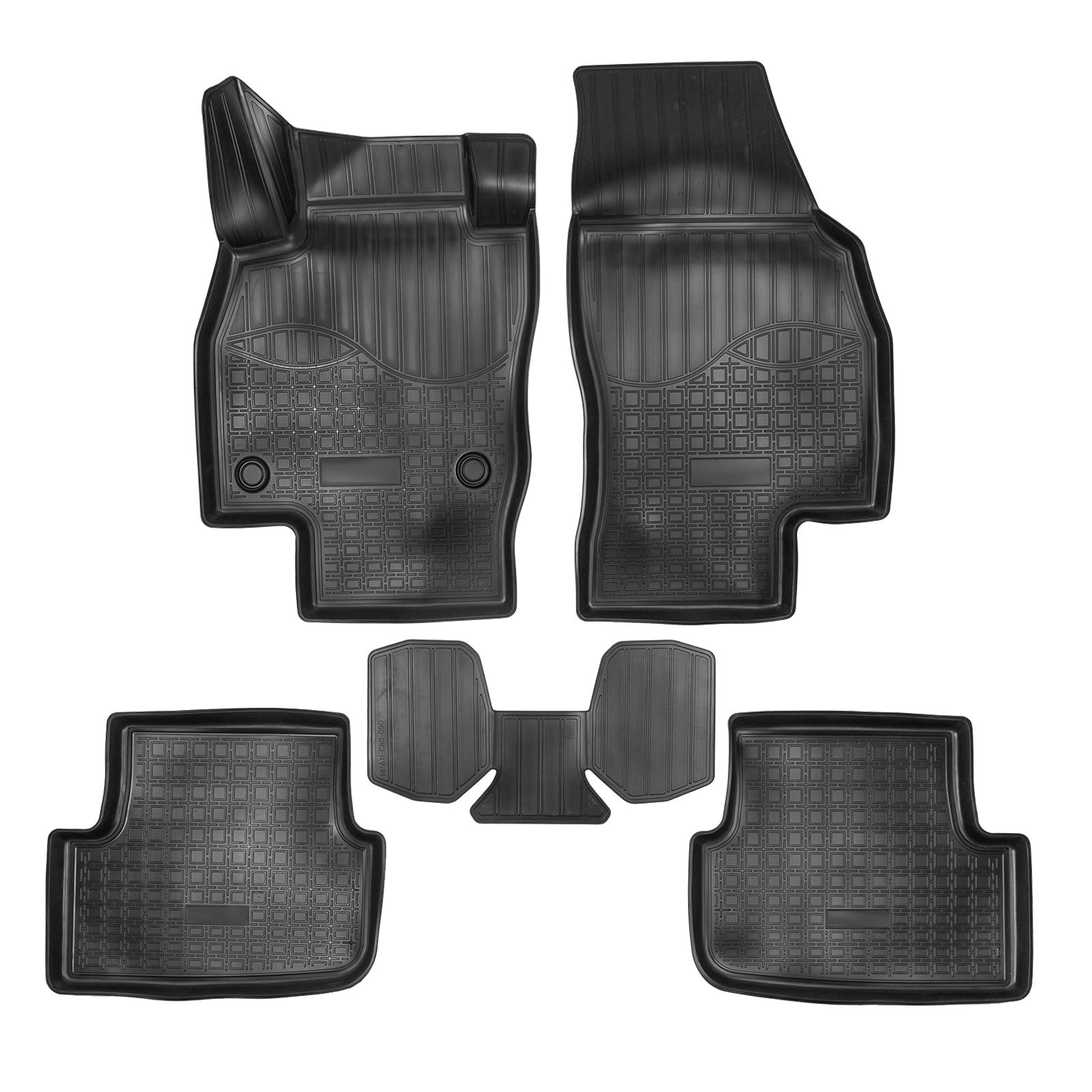 Tapis de sol caoutchouc Skoda Fabia 4 contre la boue avec rebords 3D