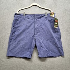 Wrangler Men Shorts 36 Blue Cotton Nylon Cargo NW992LB Performance Outdoor NWT
