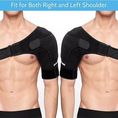 IPOW Adjustable Unisex Shoulder Support Brace Strap Left/Right Shoulder One Size - Picture 2 of 2