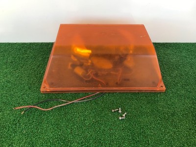 Code 3 PSE Force 4 LP Beacon Lightbar  Amber Dome Working Rotators burnt bulb #2