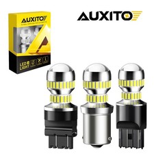 2x Auxito 1156 Led Reverse Light Canbus Backup Bulb 6000k White Parking Drl Lamp